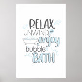 浴室の装飾、ウォールアート、洗面所ポスターデザイン ポスター (正面)