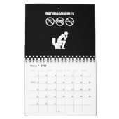 浴室の規則 カレンダー (3月 2026)