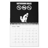 浴室の規則 カレンダー (1月 2026)