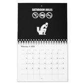 浴室の規則 カレンダー (2月 2026)