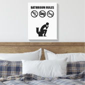浴室の規則 キャンバスプリント (インサイチュ (寝室))