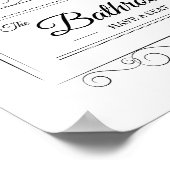 浴室はシートアートを備えおもしろいている ポスター (角)