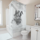 浴室を取っているカナダのガチョウ シャワーカーテン (インサイチュ)