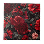 浴室カラフル地中海のバラタイル タイル (正面)