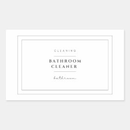 浴室クリーナーラベルシール 長方形シール