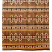 浴室シャワーカーテン横素朴スタイル シャワーカーテン (正面)