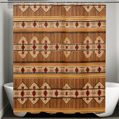 浴室シャワーカーテン横素朴スタイル シャワーカーテン