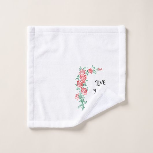 浴室タオルセットの生きている笑い愛ゲストの浴室 バスタオルセット (ウォッシュタオル)