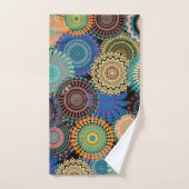 浴室タオルセットをくまなく曼荼羅 バスタオルセット (ハンドタオル)