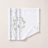 浴室タオルセットシカドウバックウッドランド狩り バスタオルセット (ウォッシュタオル)