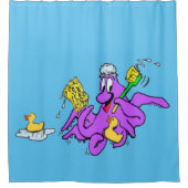 浴室タコカスタマイズ可能シャワーカーテン シャワーカーテン (正面)