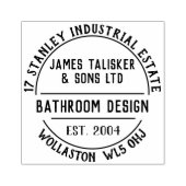 浴室デザインゴム印 ラバースタンプ (インプリント)