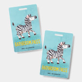 浴室パスカウトゼブラ先生校 バッジ (正面＆裏面)