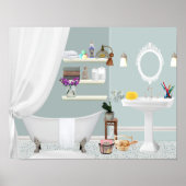 浴室ポスター ポスター (正面)