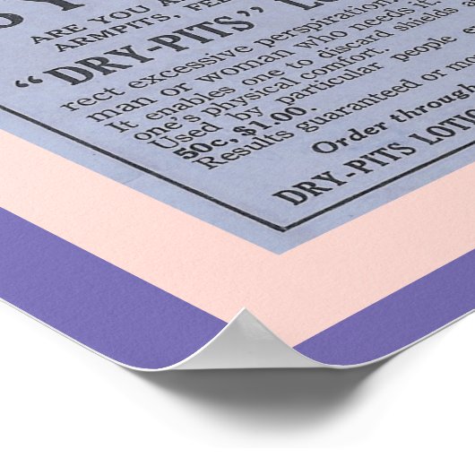 浴室付属品：おもしろいヴィンテージ消臭剤Ad ポスター (角)