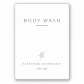 浴室団体や組織防水ラベル シール (正面)