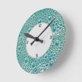 浴室用アクリル壁時計 ラウンド壁時計 (傾斜)