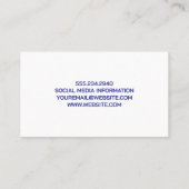 浴室用タイルと石鹸 | クリーナーロゴ 名刺 (裏面)