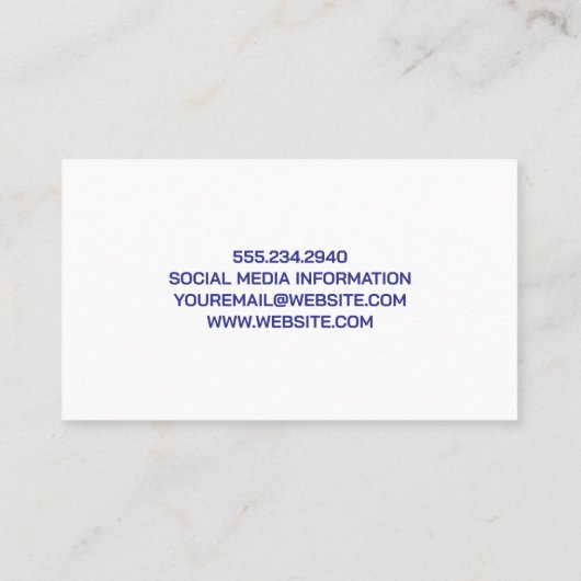 浴室用タイルと石鹸 | クリーナーロゴ 名刺 (裏面)