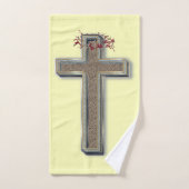 浴室用タオルの黄色の背景を設定 バスタオルセット (ハンドタオル)