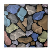 浴室用石のおもしろいイラストレーション カラフル タイル (正面)