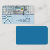 浴室給モダン排水カード 名刺 (正面/裏面)