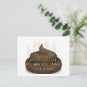 浴室賛美:2回ウンチ ポストカード (スタンド正面)