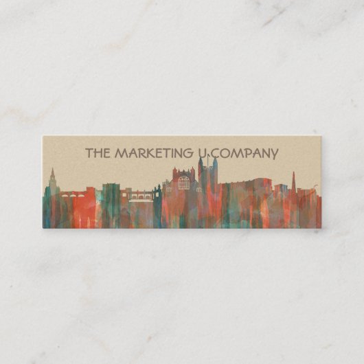 浴室、イギリスのスカイライン スキニー名刺 (正面)