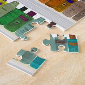 -浴室、サロン等のための…ボトルの虹を石鹸で洗って下さい ジグソーパズル (側面)