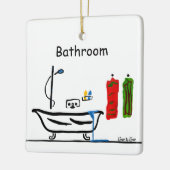 浴室 セラミックオーナメント (左)