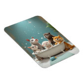 浴槽おもしろい内の動物 マグネット (右側)