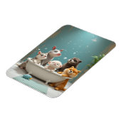 浴槽おもしろい内の動物 マグネット (左側)