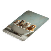 浴槽おもしろい内の動物 マグネット (左側)