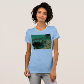 浴槽による猫 Tシャツ (正面フル)