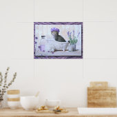 浴槽に入ったバスルーム猫 ポスター (キッチン)