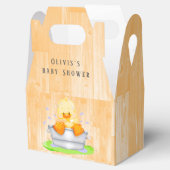 浴槽に入った赤ちゃんカスタムのシャワーを浴びる フェイバーボックス (オープン)