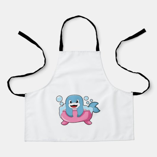 浴槽のイルカ エプロン (正面)