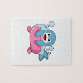 浴槽のイルカ ジグソーパズル (横)