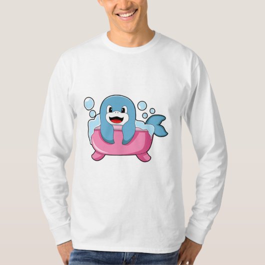 浴槽のイルカ Tシャツ (正面)