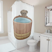 浴槽のシャワーカーテンを引く シャワーカーテン (インサイチュ)