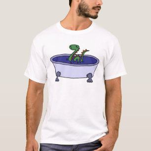 浴槽のネス湖おもしろいなモンスター Tシャツ