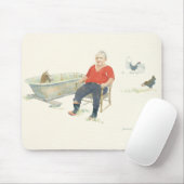 浴槽のマウスパッドのヤギ マウスパッド (マウス)