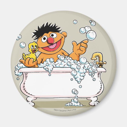 浴槽のヴィンテージErnie マグネット (正面)