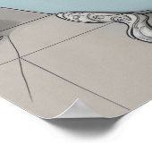 浴槽の中の猫 ポスター (角)