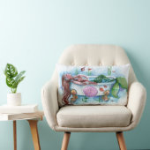 浴槽の人魚の美しい ランバークッション (椅子)