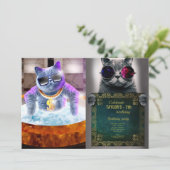 浴槽の灰色の猫 招待状 (スタンド正面)