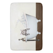 浴槽の虎猫の子猫 バスマット (正面縦)