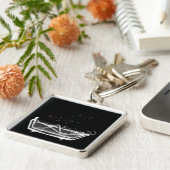 浴槽のX線の骨組-虹の泡 キーホルダー (側面)