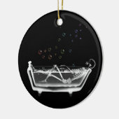 浴槽のX線の骨組-虹の泡 セラミックオーナメント (左)