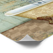 浴槽フランスのとピサの斜塔 ポスター (角)